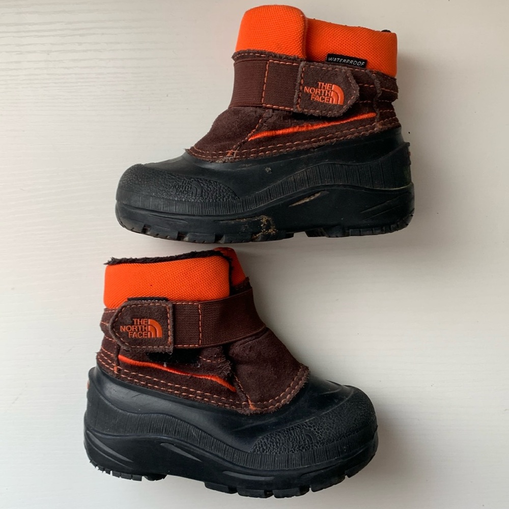 The North Face Kids Boots - Brown and Orange
